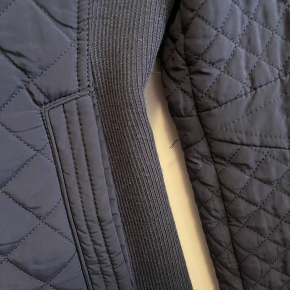 Zara navy quilted jacket - Picture 3 of 7